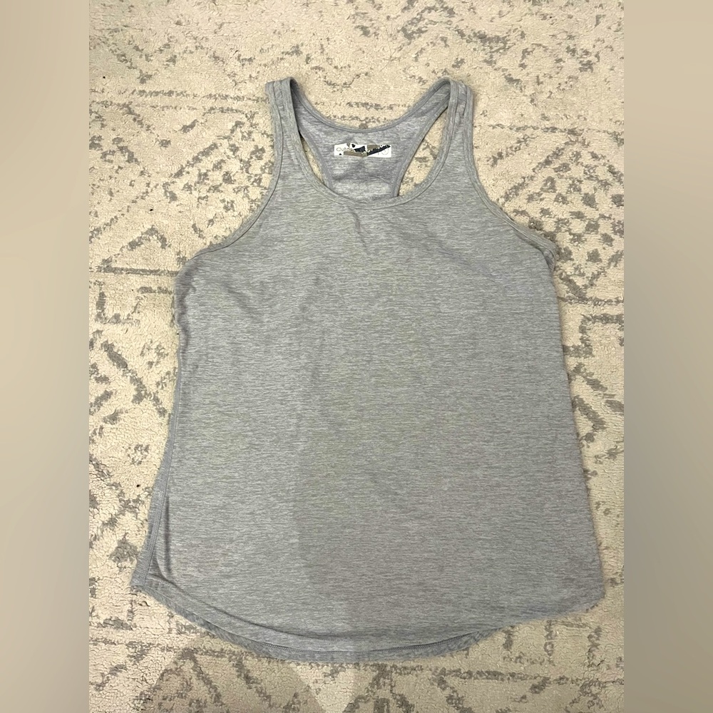 Outdoor Voices workout tank top, grey, size small